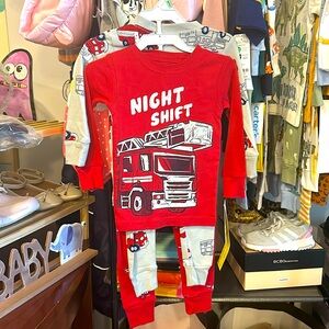 Firefighters pj NWT pajama kids night shift